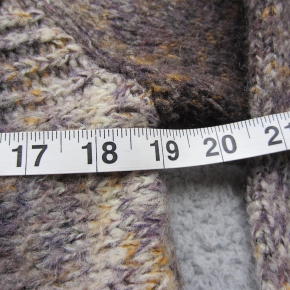 Talbots Cardigan Open Front Womens M Wool Mohair Blend Ombré Knit Italy Made - Picture 12 of 13